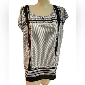 Geometric Patterned Print Top by Cynthia Rowley